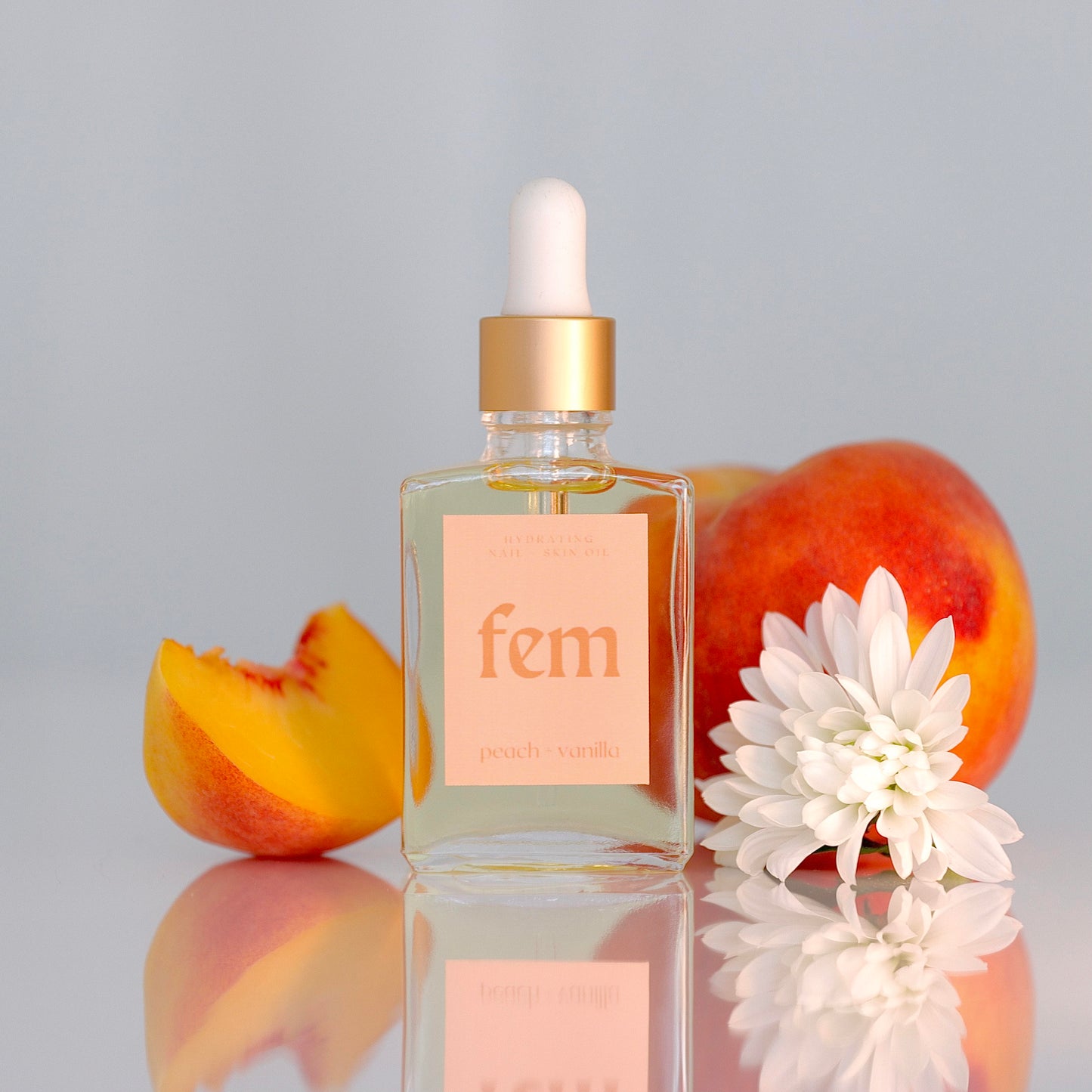 Peach + Vanilla Cuticle Oil Bottle